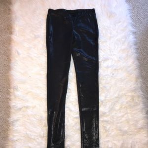 Faux leather leggings